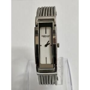 Unique Ladies Kenneth Cole KC4615 Rectangular Quartz Watch New Battery Free Ship
